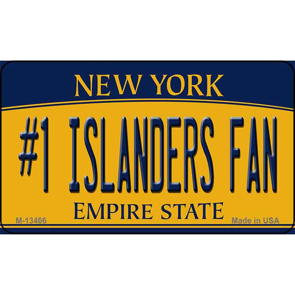 Number 1 Islanders Fan Wholesale Novelty Metal Magnet M-13466