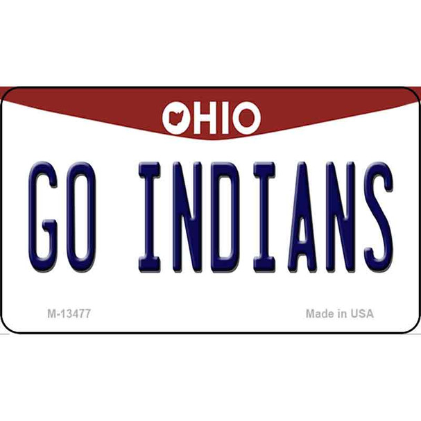 Go Indians Wholesale Novelty Metal Magnet M-13477