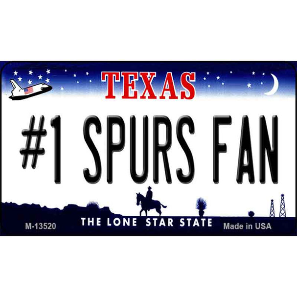 Number 1 Spurs Fan Wholesale Novelty Metal Magnet M-13520