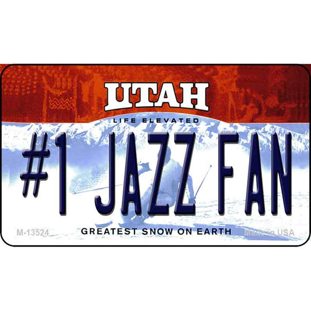 Number 1 Jazz Fan Wholesale Novelty Metal Magnet M-13524