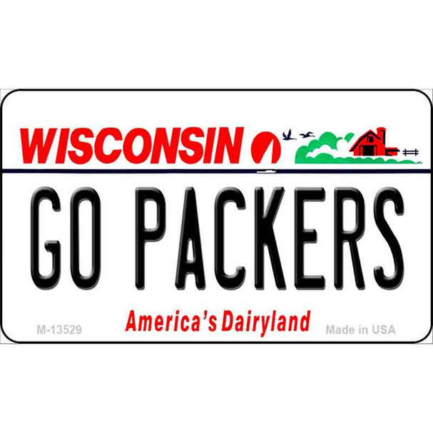 Go Packers Wholesale Novelty Metal Magnet M-13529
