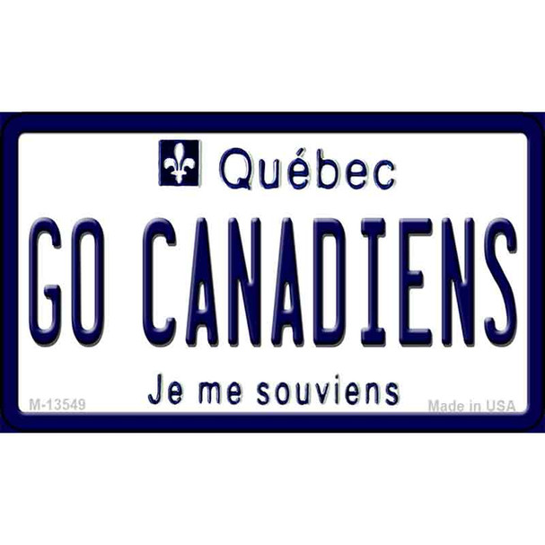 Go Canadiens Wholesale Novelty Metal Magnet M-13549