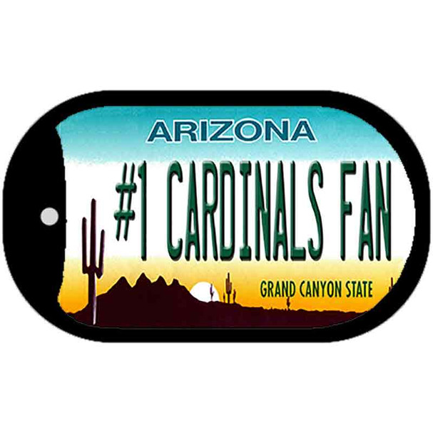 Number 1 Cardinals Fan Wholesale Novelty Metal Dog Tag Necklace