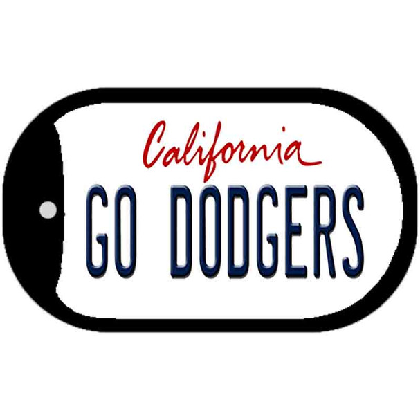 Go Dodgers Wholesale Novelty Metal Dog Tag Necklace