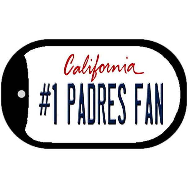 Number 1 Padres Fan Wholesale Novelty Metal Dog Tag Necklace