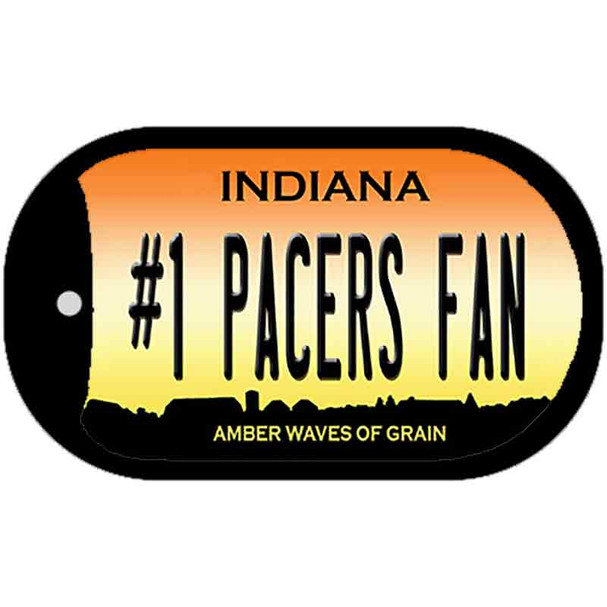 Number 1 Pacers Fan Wholesale Novelty Metal Dog Tag Necklace