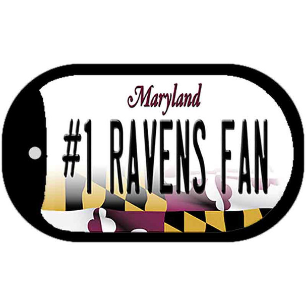 Number 1 Ravens Fan Wholesale Novelty Metal Dog Tag Necklace