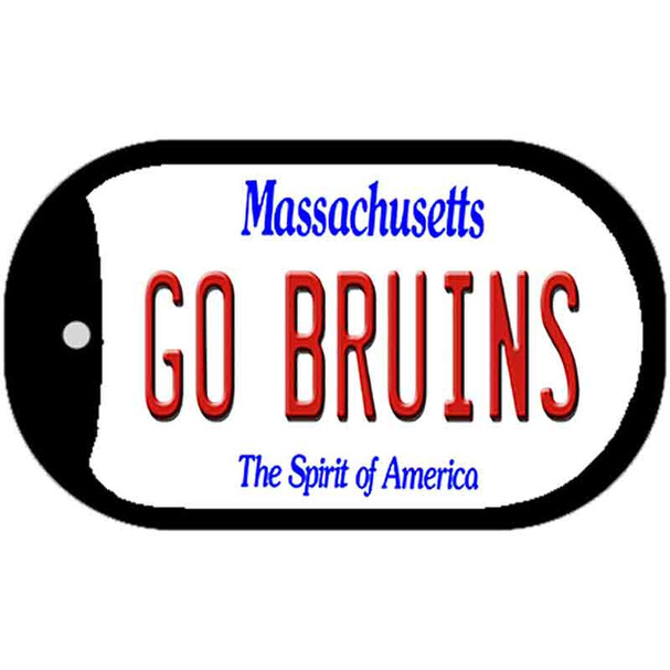 Go Bruins Massachusetts Wholesale Novelty Metal Dog Tag Necklace