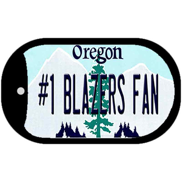 Number 1 Blazers Fan Wholesale Novelty Metal Dog Tag Necklace