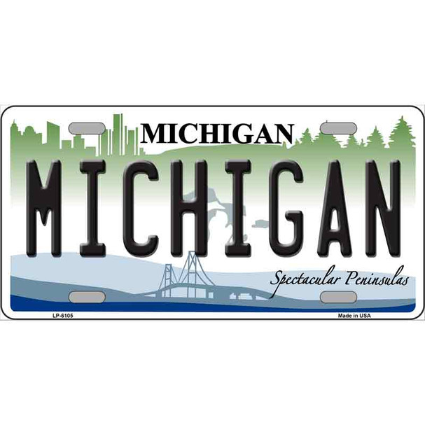 Michigan Novelty Wholesale Metal License Plate