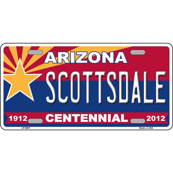 Arizona Centennial Scottsdale Novelty Wholesale Metal License Plate