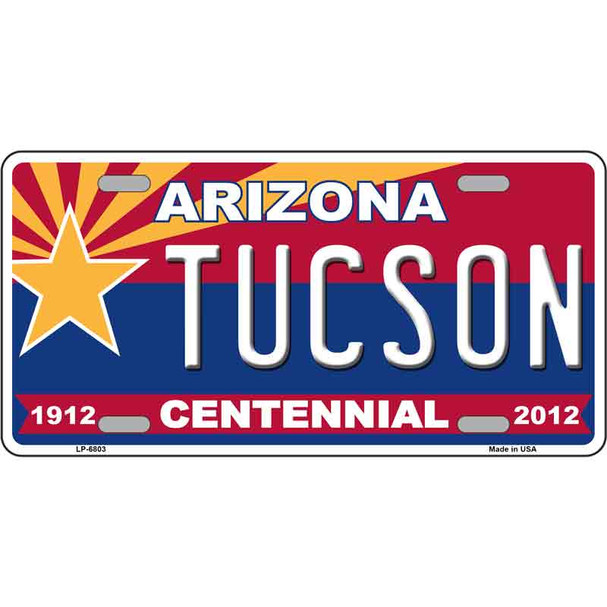 Arizona Centennial Tucson Novelty Wholesale Metal License Plate