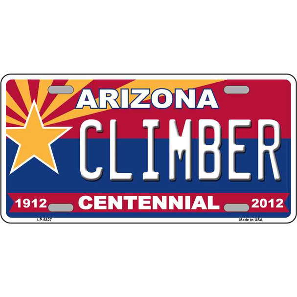 Arizona Centennial Climber Novelty Wholesale Metal License Plate