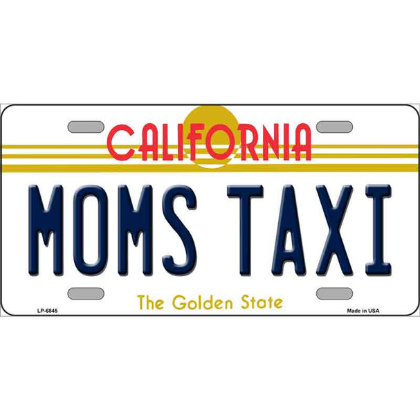 Moms Taxi California Novelty Wholesale Metal License Plate