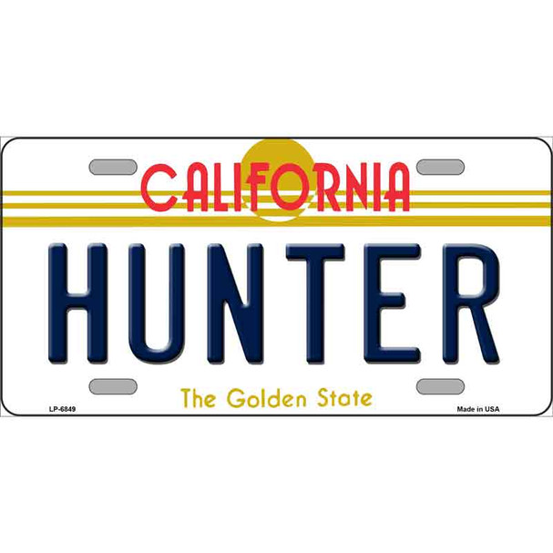 Hunter California Novelty Wholesale Metal License Plate