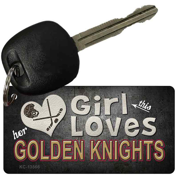 This Girl Loves Her Golden Knights Wholesale Novelty Metal Key Chain
