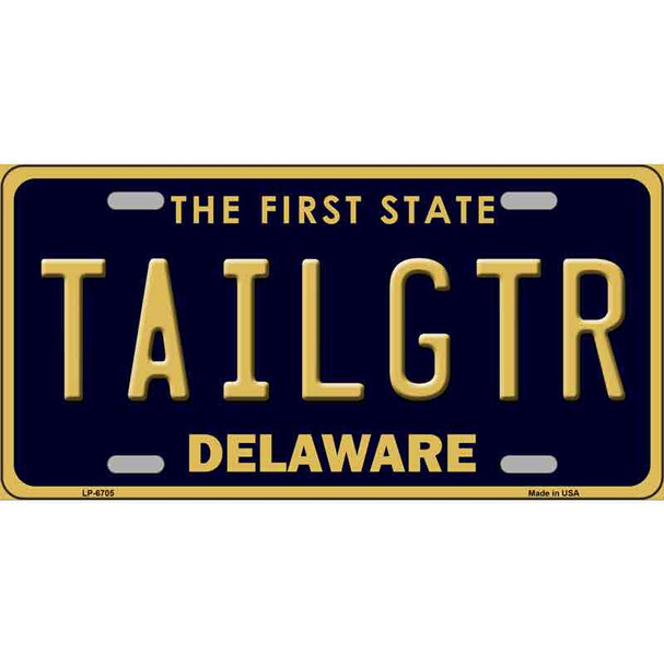 Tailgtr Delaware Novelty Wholesale Metal License Plate