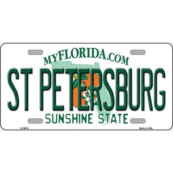 St Petersburg Florida Novelty Wholesale Metal License Plate