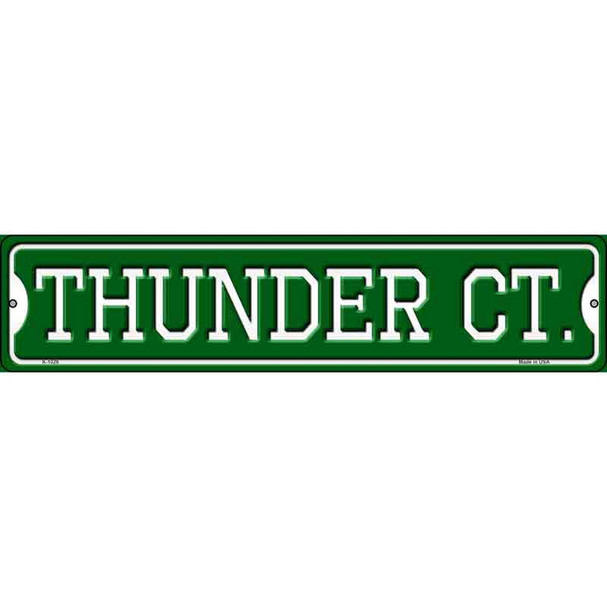 Thunder Ct Wholesale Novelty Metal Street Sign