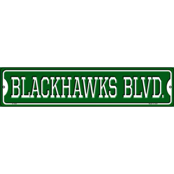 Blackhawks Blvd Wholesale Novelty Metal Street Sign