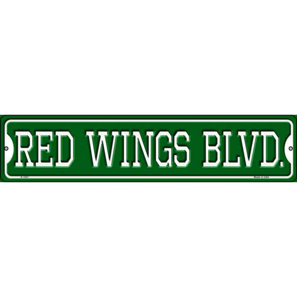 Red Wings Blvd Wholesale Novelty Metal Street Sign