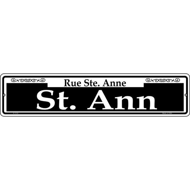 St. Ann Wholesale Novelty Metal Street Sign