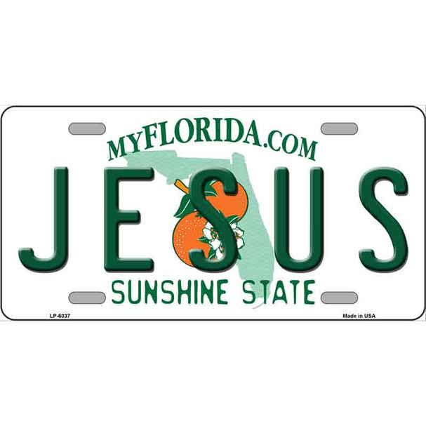 Jesus Florida Novelty Wholesale Metal License Plate
