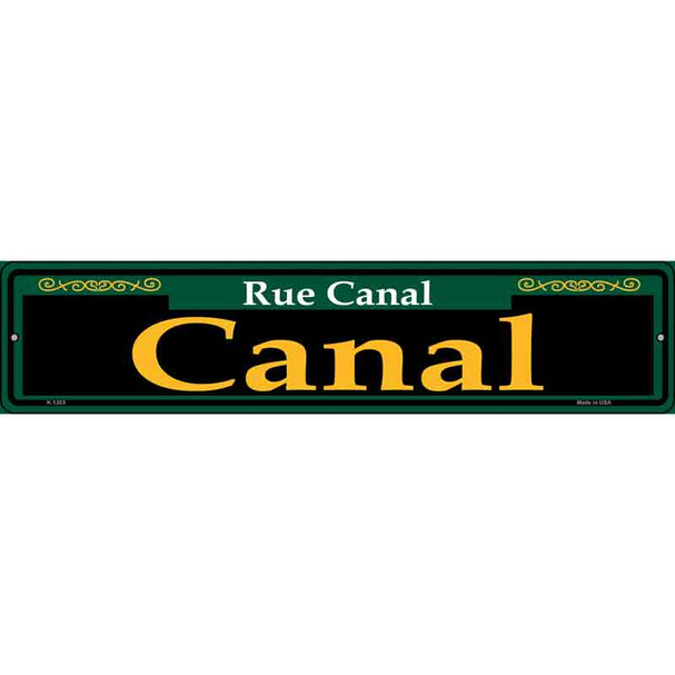 Canal Green Wholesale Novelty Metal Street Sign