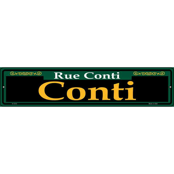 Conti Green Wholesale Novelty Metal Street Sign