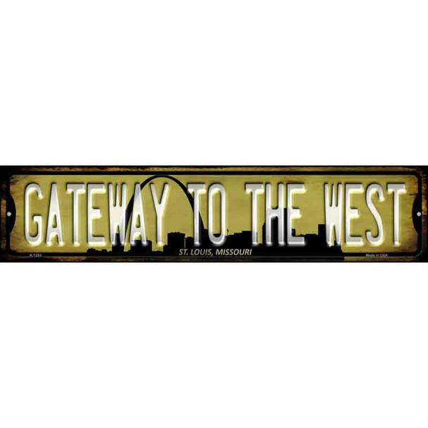 St Louis Missouri Gateway to the West Wholesale Novelty Metal Street Sign