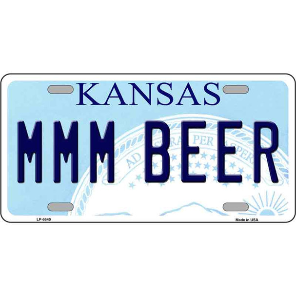 MMM Beer Kansas Novelty Wholesale Metal License Plate