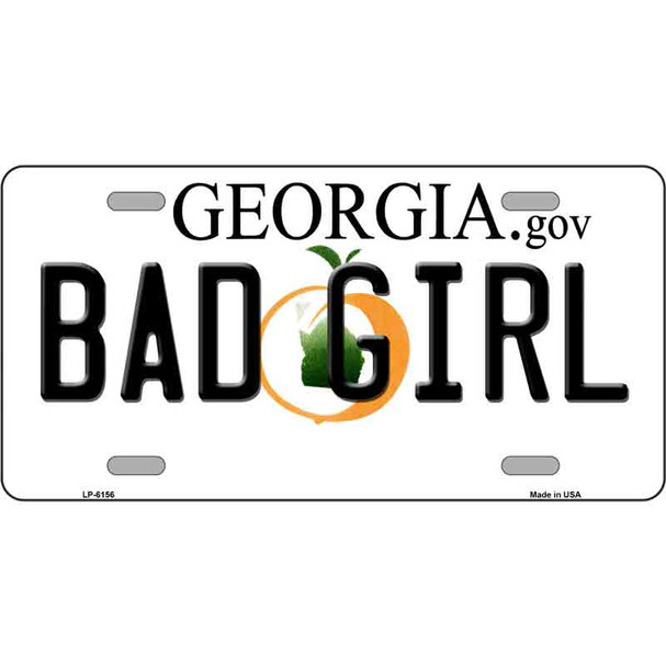 Bad Girl Georgia Novelty Wholesale Metal License Plate