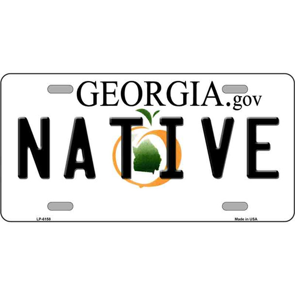 Native Georgia Novelty Wholesale Metal License Plate
