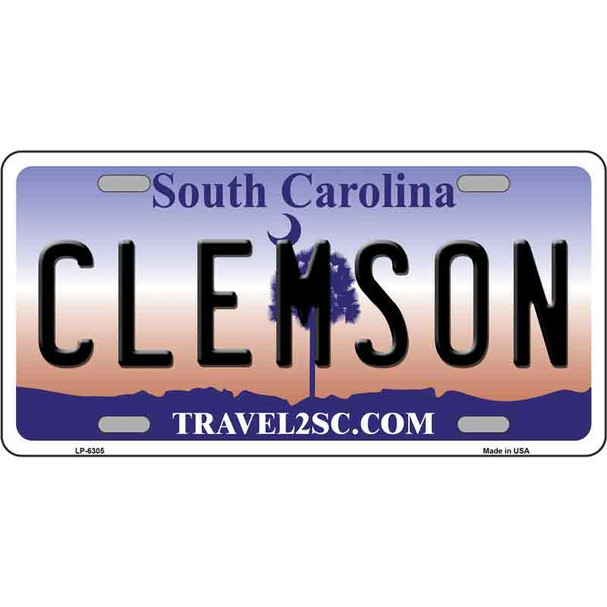 Clemson South Carolina Novelty Wholesale Metal License Plate