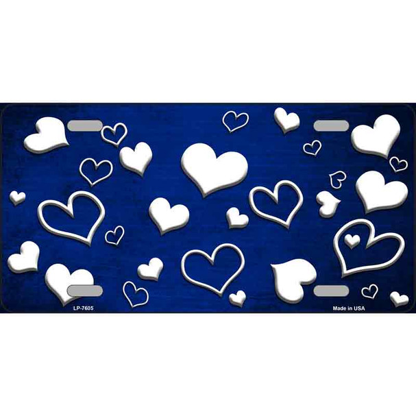 Blue White Love Oil Rubbed Wholesale Metal Novelty License Plate