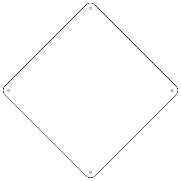 BULK-MCX-000 White Dye Sublimation 8" Wholesale Novelty Metal Small Crossing Sign 100pc Pack