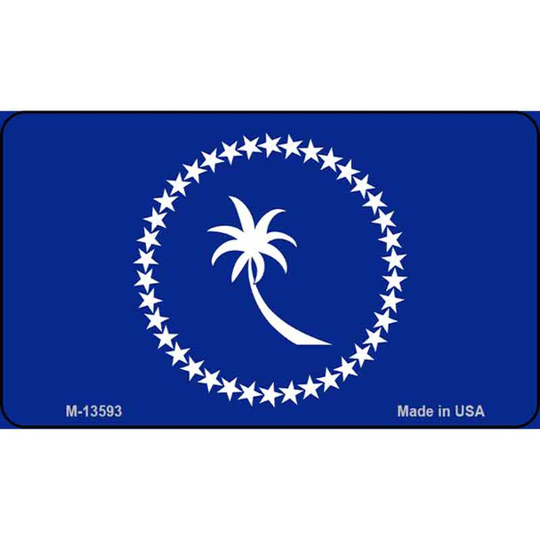 Chuuk Island Flag Wholesale Novelty Metal Magnet M-13593