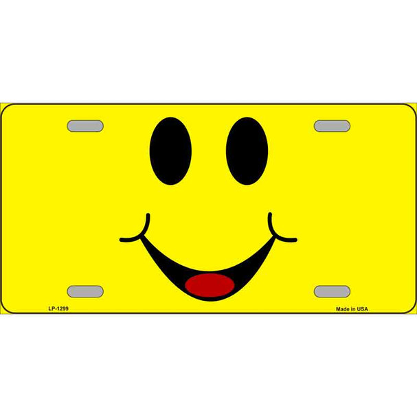 Happy Smiley Novelty Wholesale Metal License Plate