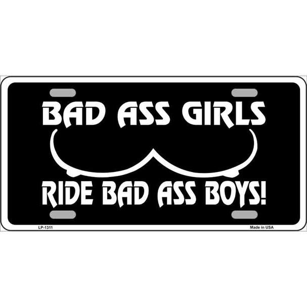 Bad Ass Girls Novelty Wholesale Metal License Plate