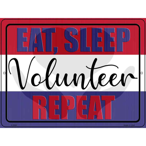 Eat Sleep Repeat Wholesale Novelty Metal Parking Sign