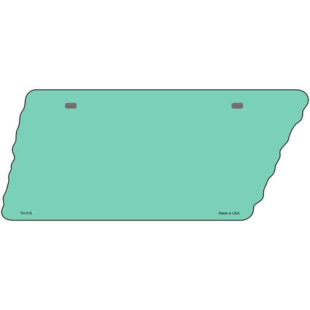 Teal Solid Wholesale Novelty Metal Tennessee License Plate Tag
