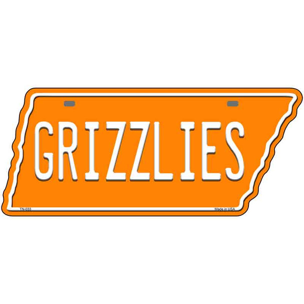 Grizzlies Wholesale Novelty Metal Tennessee License Plate Tag