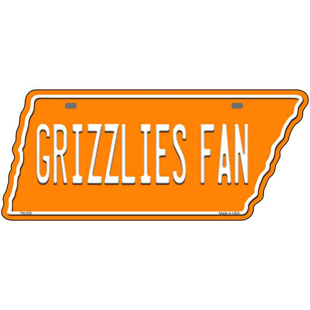 Grizzlies Fan Wholesale Novelty Metal Tennessee License Plate Tag