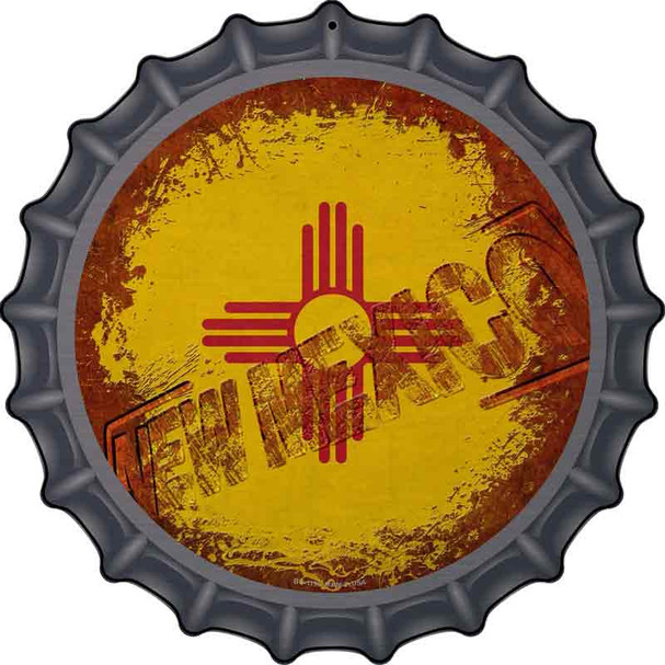 New Mexico Rusty Stamped Wholesale Novelty Metal Bottle Cap Sign