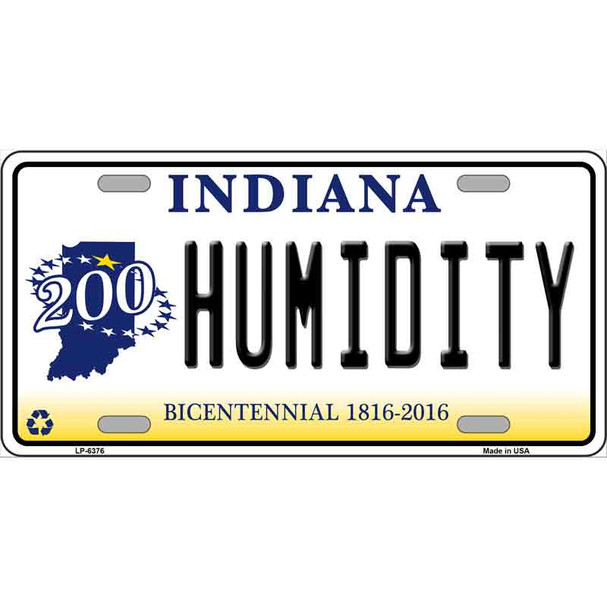 Humidity Indiana Novelty Wholesale Metal License Plate