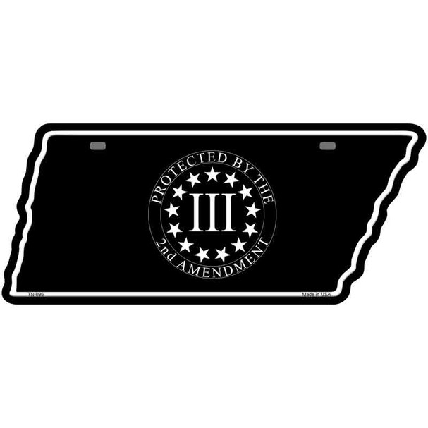 2nd Amendment Three Percenter Wholesale Novelty Metal Tennessee License Plate Tag