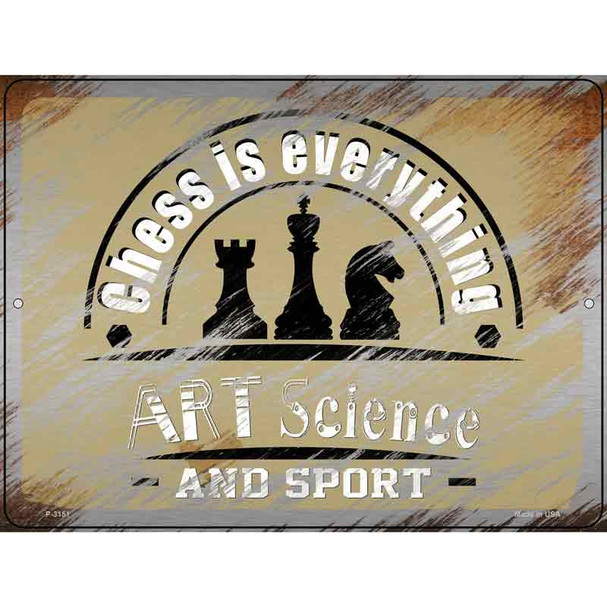 Chess Is Everything Wholesale Novelty Metal Parking Sign