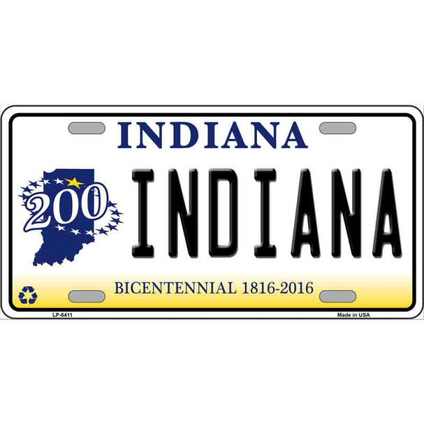 Indiana Novelty Wholesale Metal License Plate