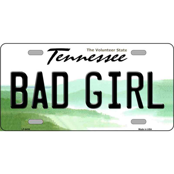 Bad Girl Tennessee Novelty Wholesale Metal License Plate
