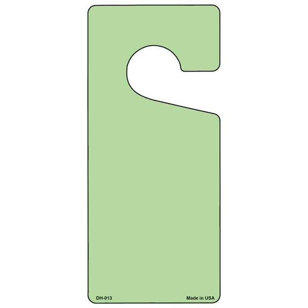 Lime Green Solid Blank Wholesale Novelty Metal Door Hanger DH-013